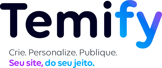 Temify — Crie. Personalize. Publique. Seu site, do seu jeito.
